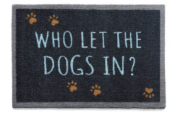 Howler and Scratch Dogs in Doormat - 75x50cm - Navy.